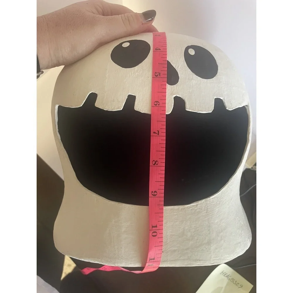 POTTERY BARN KIDS PAPER MACHE WHITE GHOST LUMINARY LIGHT HOLDER HALLOWEEN